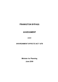 Frankston Bypass Assessment