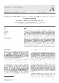 Good for Management, Not for Conservation: an Overview of Research, Conservation and Management of Italian Small Mammals