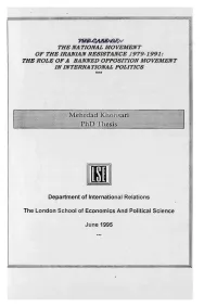 Mehrdad Khonsari Phd Thesis