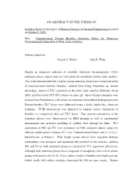 Nanostructured Diatom Biosilica Stationary Phase for Thin-Layer Chromatography Separation of Polar, Ionic Analytes