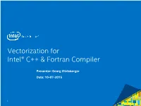 07 Vectorization for Intel C++ & Fortran Compiler .Pdf
