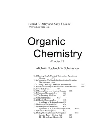 Aliphatic Nucleophilic Substitution