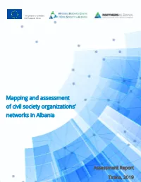 Mapping and Assessment of Civil Society Organizations' Networks In