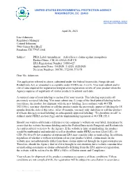 US EPA, Pesticide Product Label, CSI 16-119A L-N-P CS,04/26/2021