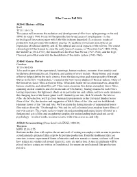 16FQ Film Classes