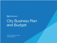 2020 Budget Table of Contents Our Vision for the Future