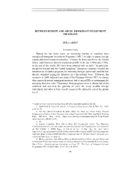 Between Benefit and Abuse: Immigrant Investment Programs