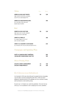 Beverage Menu