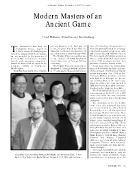 Modern Masters of an Ancient Game