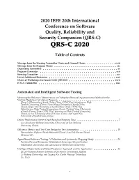 Table of Contents