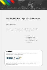 The Impossible Logic of Assimilation