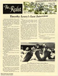 Timothy Leary's Last Interview