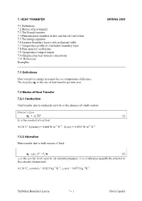 Turbulent Boundary Layers 7 - 1 David Apsley 7.2.3 Radiation