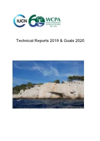 WCPA Technical Reports 2019 and Goals 2020 1 • Co-Author on WCPA Publications Promoting Ambitious Targets for Terrestrial and Marine Conservation Areas