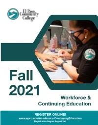 Workforce & Continuing Education
