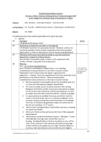 10 FRECKENHAM PARISH COUNCIL Minutes Of