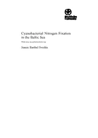 Cyanobacterial Nitrogen Fixation in the Baltic Sea with Focus on Aphanizomenon Sp