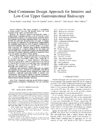 Dual-Continuum Design Approach for Intuitive and Low-Cost Upper Gastrointestinal Endoscopy