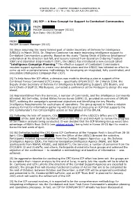 ICP -- a New Concept for Support to Combatant Commanders