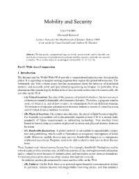 Mobility and Security