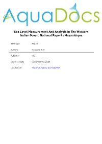 Sea Level Measurement and Analysis in the Western Indian Ocean