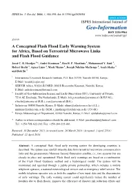 A Conceptual Flash Flood Early Warning System for Africa, Based on Terrestrial Microwave Links and Flash Flood Guidance
