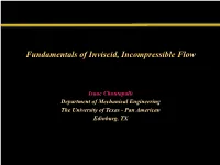 Fundamental of Incomp Flow