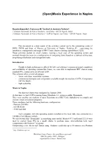 (Open)Mosix Experience in Naples