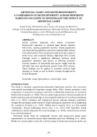 Artificial Light and Moth Biodiversity