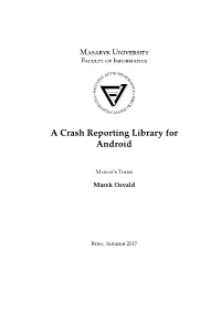 A Crash Reporting Library for Android