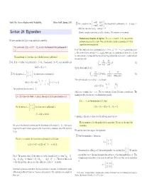 Lecture 28: Eigenvalues Allowing Complex Eigenvalues Is Really a Blessing