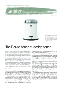 The Danish Sense of 'Design Better'