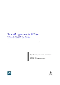 Xtratum User Manual