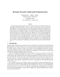 Dynamic Security Labels and Noninterference