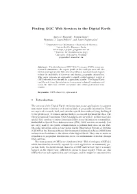 Finding OGC Web Services in the Digital Earth