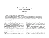The Principles of Philosophy Known As Monadology