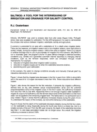 A Tool for the Interweaving of Irrigation and Drainage for Salinity Control