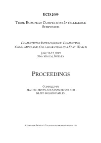 Competitive Intelligence Symposium