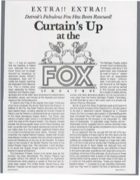 Curtain's up at The