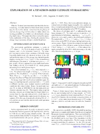 Exploration of a Tevatron-Sized Ultimate Storage Ring ∗
