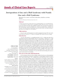Juxtaposition of One and a Half Syndrome with Pseudo One and a Half Syndrome
