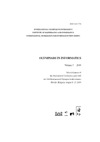 Olympiads in Informatics
