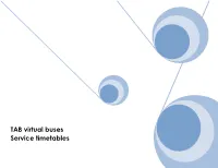 TAB Virtual Buses Service Timetables