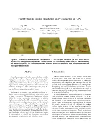 Fast Hydraulic Erosion Simulation and Visualization on GPU