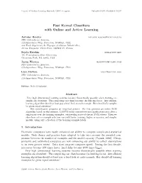 Fast Kernel Classifiers with Online and Active Learning