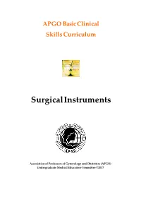 Surgical Instruments