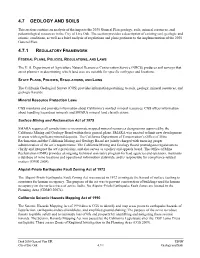 Geology and Soils