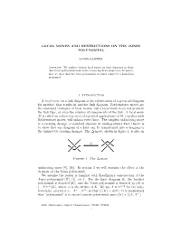 Local Moves and Restrictions on the Jones Polynomial 1