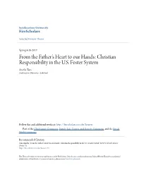 Christian Responsibility in the US Foster System