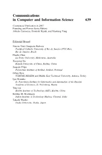 Communications in Computer and Information Science 639